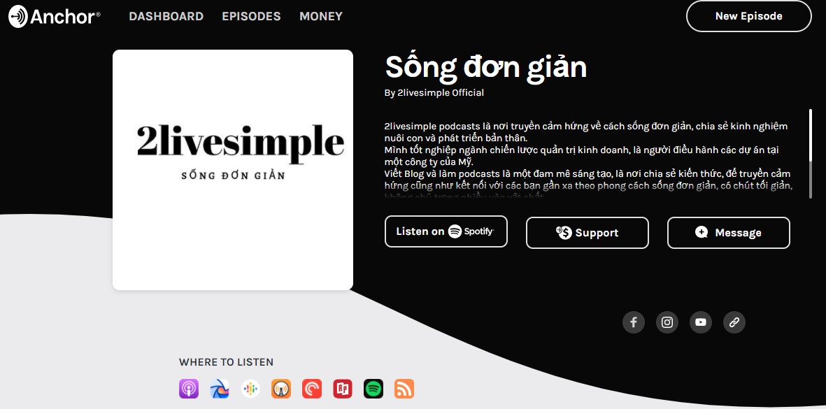 2livesimple Podcasts - listen to now